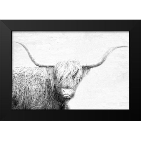 Highland Black Modern Wood Framed Art Print by Allen, Kimberly