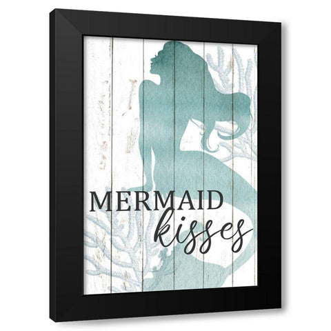 Mermaid Life 1 Black Modern Wood Framed Art Print with Double Matting by Allen, Kimberly