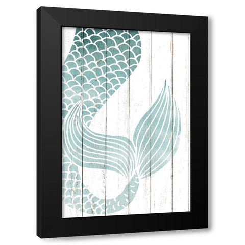 Mermaid Tail 1 Black Modern Wood Framed Art Print by Allen, Kimberly