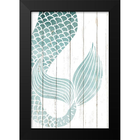 Mermaid Tail 1 Black Modern Wood Framed Art Print by Allen, Kimberly
