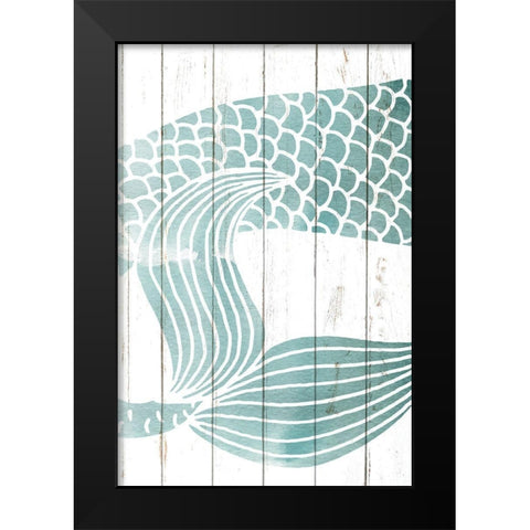 Mermaid Tail 2 Black Modern Wood Framed Art Print by Allen, Kimberly