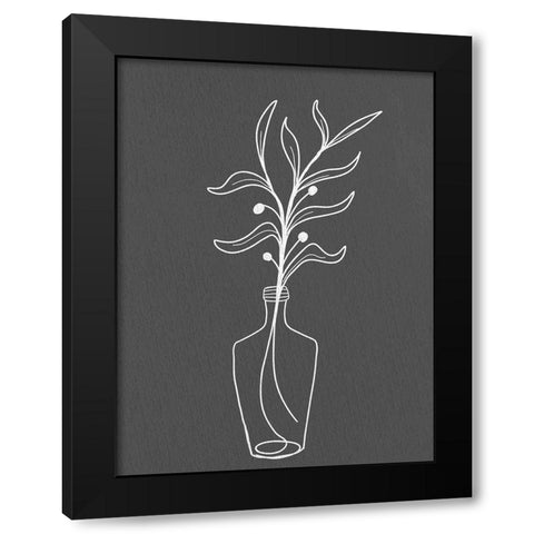 Modern Vase 1 Black Modern Wood Framed Art Print with Double Matting by Allen, Kimberly