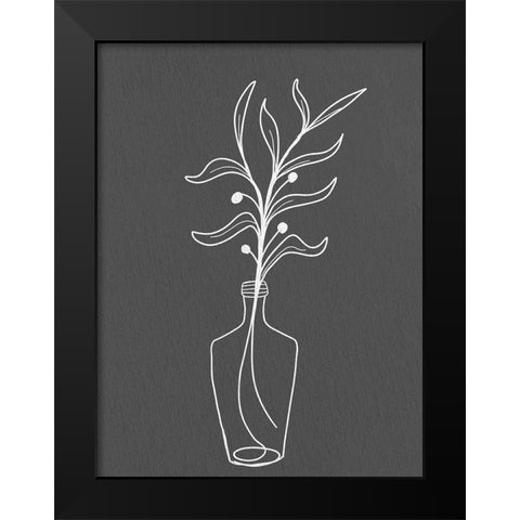 Modern Vase 1 Black Modern Wood Framed Art Print by Allen, Kimberly