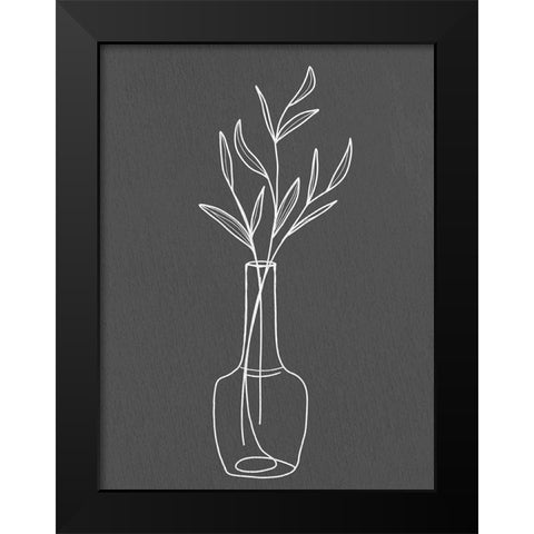 Modern Vase 2 Black Modern Wood Framed Art Print by Allen, Kimberly