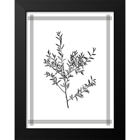 Pressed 3 Black Modern Wood Framed Art Print by Allen, Kimberly