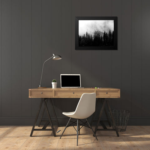 Foggy Morning Black Modern Wood Framed Art Print by Allen, Kimberly