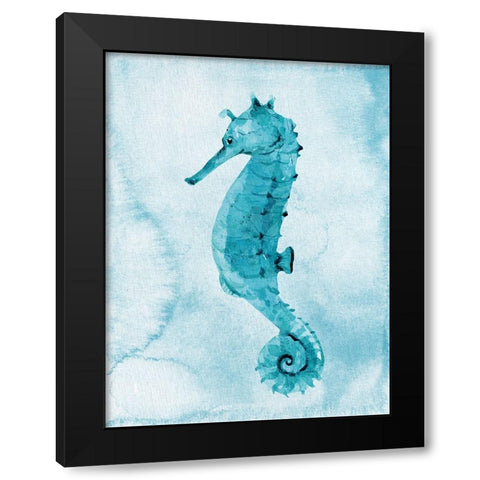 Bright Sea 1 Black Modern Wood Framed Art Print with Double Matting by Allen, Kimberly