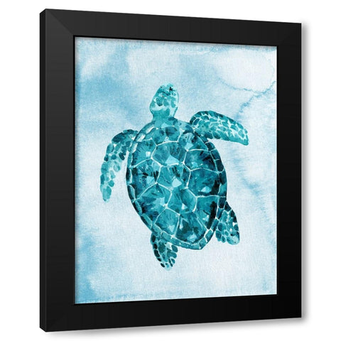 Bright Sea 2 Black Modern Wood Framed Art Print with Double Matting by Allen, Kimberly