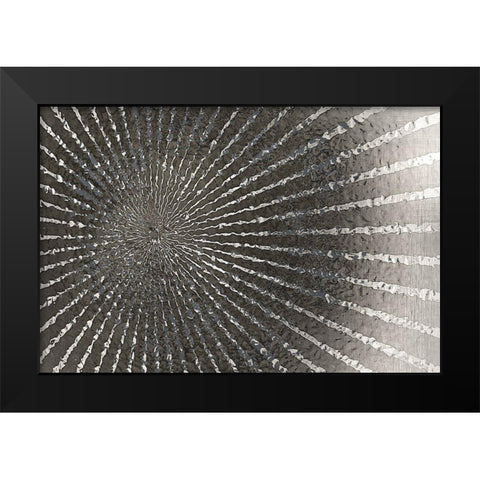 Burst of Black Black Modern Wood Framed Art Print by Allen, Kimberly