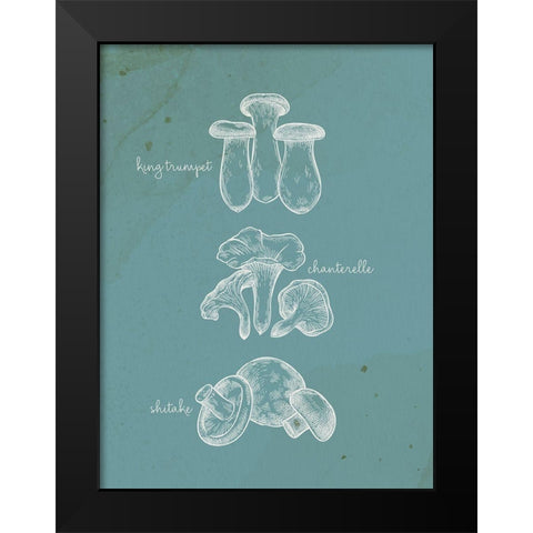 Mushroom Type 1 Black Modern Wood Framed Art Print by Allen, Kimberly
