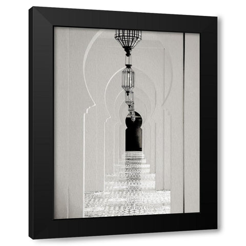 Lantern Hall Black Modern Wood Framed Art Print by Allen, Kimberly