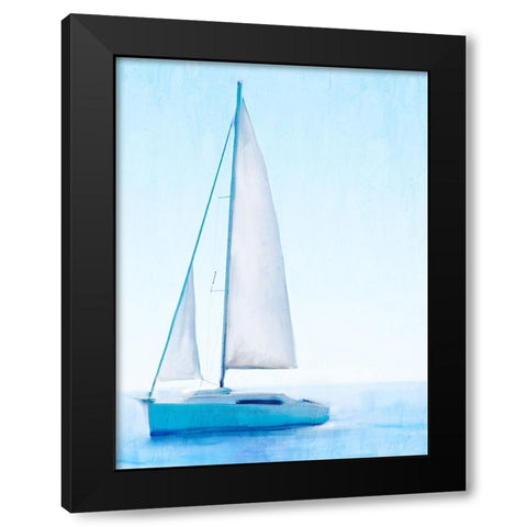 Morning Sail Black Modern Wood Framed Art Print with Double Matting by Allen, Kimberly