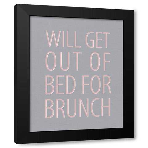 Brunch Black Modern Wood Framed Art Print with Double Matting by Allen, Kimberly