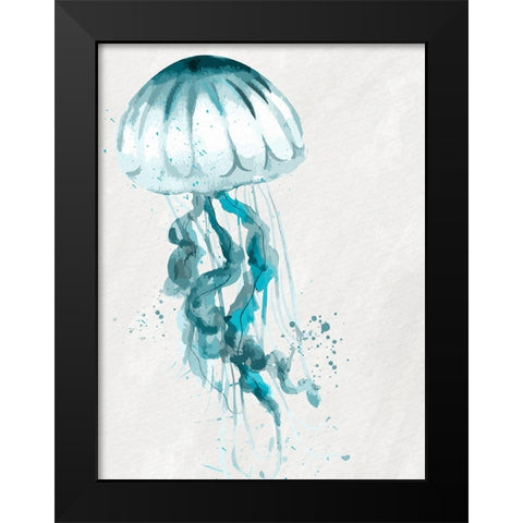 Jelly Jelly Teal 1 Black Modern Wood Framed Art Print by Allen, Kimberly