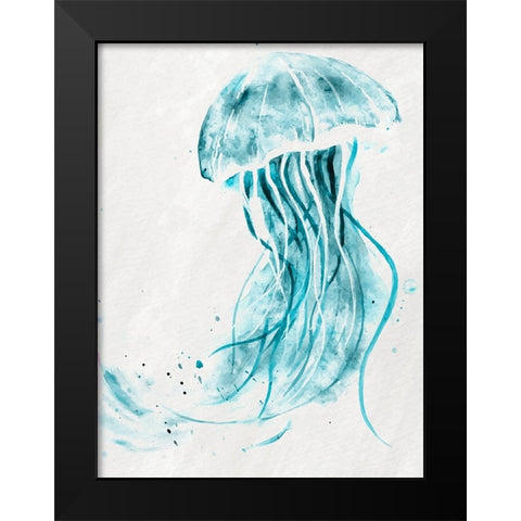 Jelly Jelly Teal 2 Black Modern Wood Framed Art Print by Allen, Kimberly