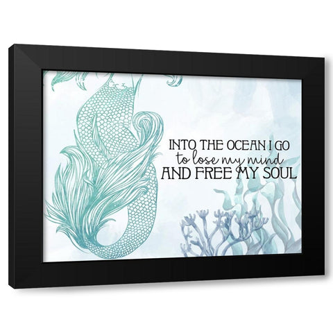 Into The Ocean Black Modern Wood Framed Art Print with Double Matting by Allen, Kimberly