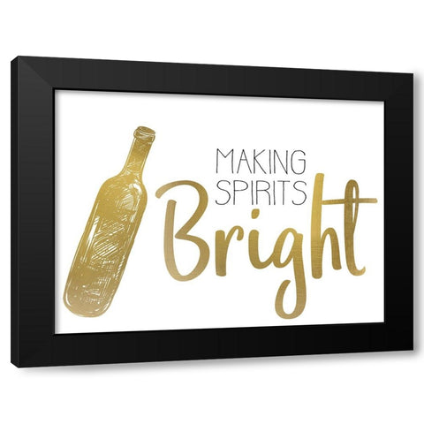 Cheer 2 Black Modern Wood Framed Art Print with Double Matting by Allen, Kimberly