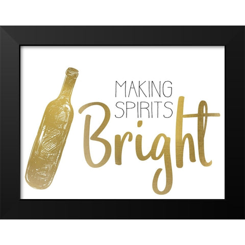 Cheer 2 Black Modern Wood Framed Art Print by Allen, Kimberly