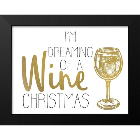 Cheer 3 Black Modern Wood Framed Art Print by Allen, Kimberly