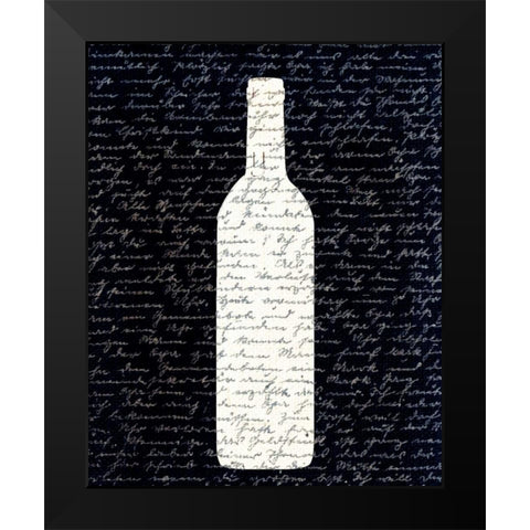 Wine on Black 2 Black Modern Wood Framed Art Print by Allen, Kimberly