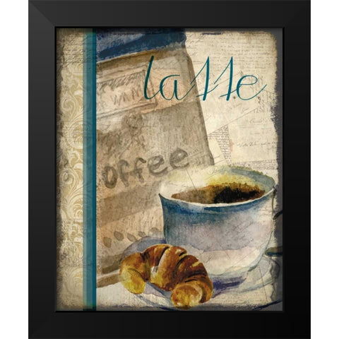 Cafe Latte 2 Black Modern Wood Framed Art Print by Allen, Kimberly