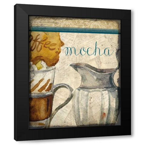 Cafe Latte 3 Black Modern Wood Framed Art Print by Allen, Kimberly