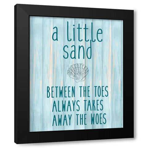 The Sand Black Modern Wood Framed Art Print with Double Matting by Allen, Kimberly