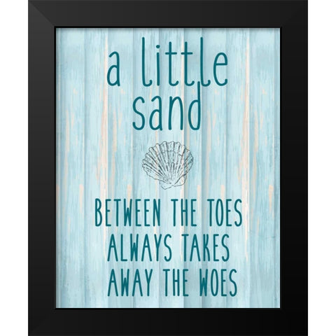 The Sand Black Modern Wood Framed Art Print by Allen, Kimberly