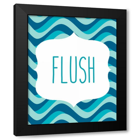 Ocean Waves 2 Black Modern Wood Framed Art Print with Double Matting by Allen, Kimberly