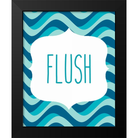 Ocean Waves 2 Black Modern Wood Framed Art Print by Allen, Kimberly