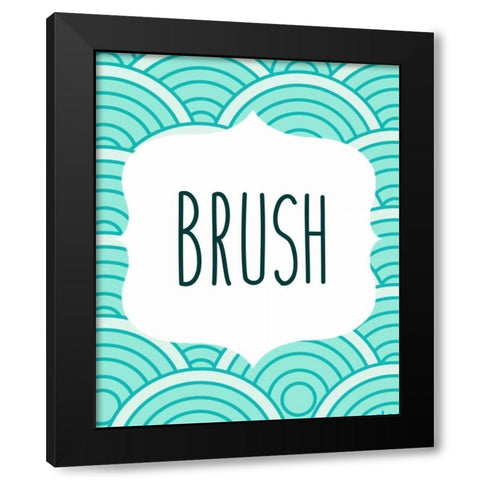 Ocean Waves 3 Black Modern Wood Framed Art Print with Double Matting by Allen, Kimberly