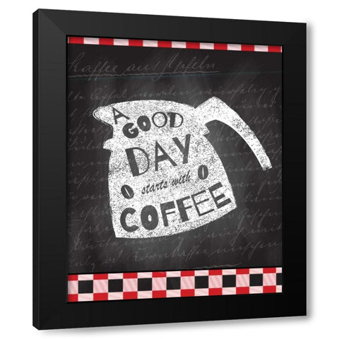 A Good Day 1 Black Modern Wood Framed Art Print by Allen, Kimberly