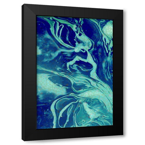 Cosmic B Black Modern Wood Framed Art Print with Double Matting by Allen, Kimberly