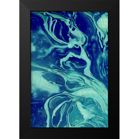 Cosmic B Black Modern Wood Framed Art Print by Allen, Kimberly