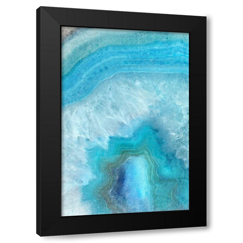 Shades 1 Black Modern Wood Framed Art Print with Double Matting by Kimberly, Allen