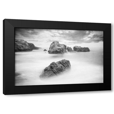 Ocean Dreams Black Modern Wood Framed Art Print with Double Matting by Kimberly, Allen