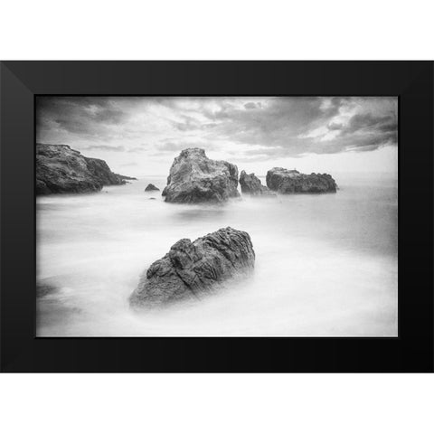 Ocean Dreams Black Modern Wood Framed Art Print by Kimberly, Allen