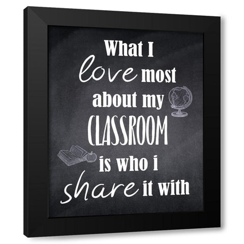 My Classroom 1 Black Modern Wood Framed Art Print with Double Matting by Kimberly, Allen