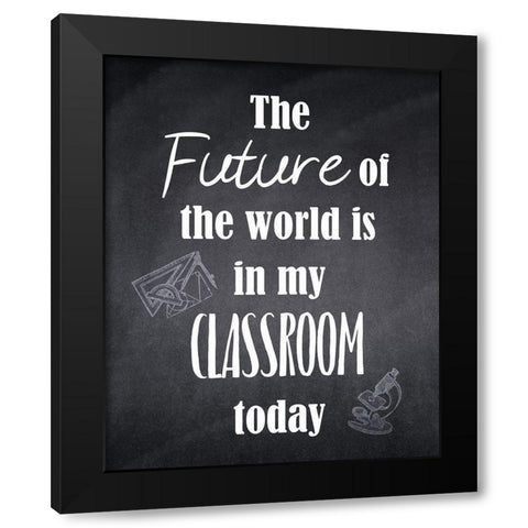 My Classroom 2 Black Modern Wood Framed Art Print with Double Matting by Kimberly, Allen