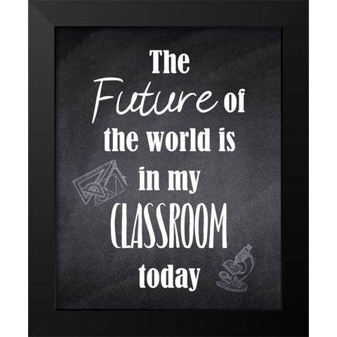My Classroom 2 Black Modern Wood Framed Art Print by Kimberly, Allen