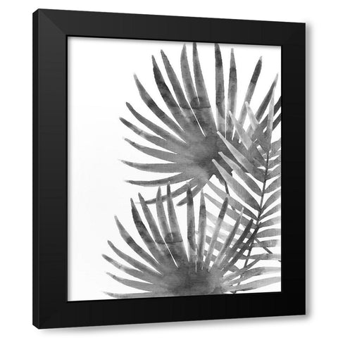 Ferns By Night 2 Black Modern Wood Framed Art Print by Kimberly, Allen