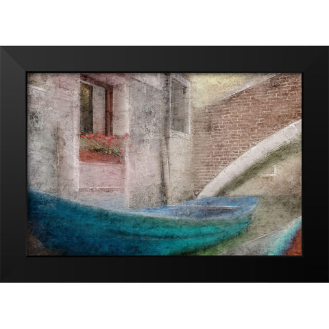 On the Gondola Black Modern Wood Framed Art Print by Kimberly, Allen