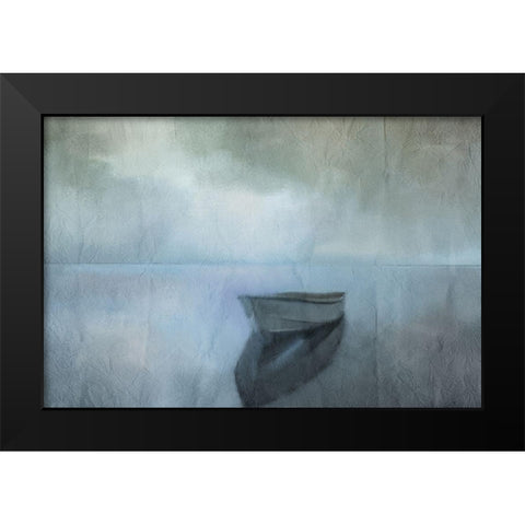 Morning Row Black Modern Wood Framed Art Print by Kimberly, Allen