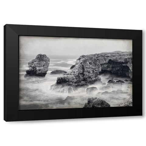 Crashing Black Modern Wood Framed Art Print with Double Matting by Kimberly, Allen