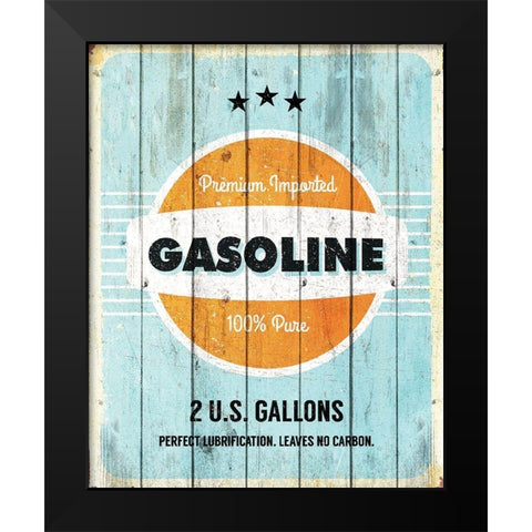 Gasoline Black Modern Wood Framed Art Print by Kimberly, Allen
