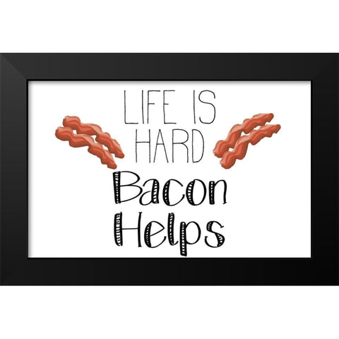 Good Morning 2 Black Modern Wood Framed Art Print by Kimberly, Allen