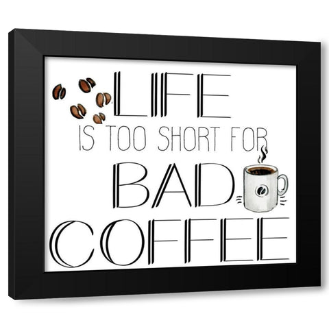 Morning Coffee 3 Black Modern Wood Framed Art Print by Kimberly, Allen