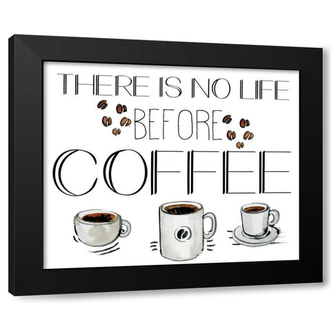 Morning Coffee 5 Black Modern Wood Framed Art Print with Double Matting by Kimberly, Allen