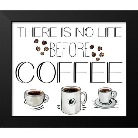 Morning Coffee 5 Black Modern Wood Framed Art Print by Kimberly, Allen
