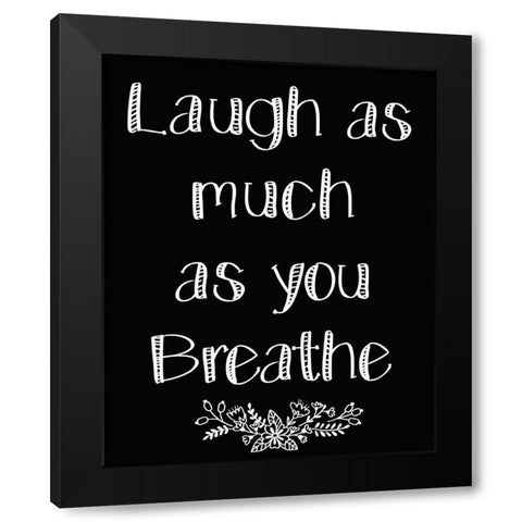 As Much 1 Black Modern Wood Framed Art Print with Double Matting by Kimberly, Allen